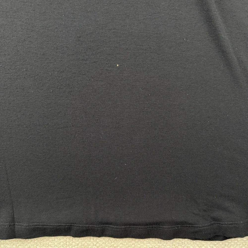 Eileen Fisher Tank Top Womens S Black Scoop Neck Rayon Lycra Stretch Made USA